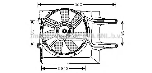 VW7509 PRASCO Вентилятор охлаждения радиатора (фото 1)