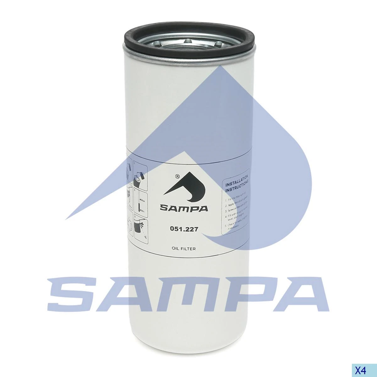 051.227-01 SAMPA Фильтр масляный 051.227-01 (фото 1)
