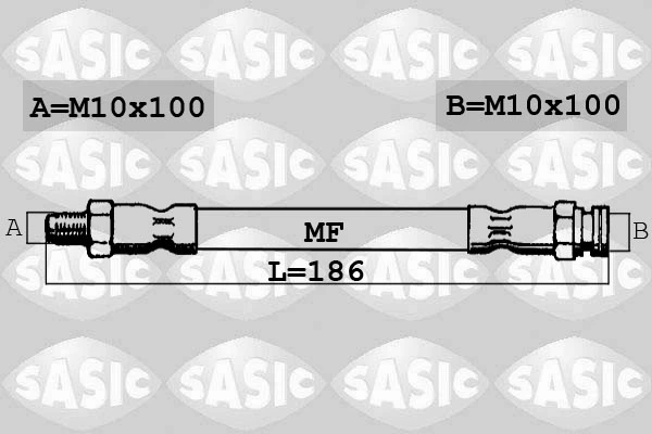 SBH6311 SASIC Тормозной шланг (фото 2)