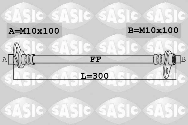 6600062 SASIC Тормозной шланг (фото 2)