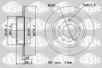 6106010 SASIC Тормозной диск (фото 2)