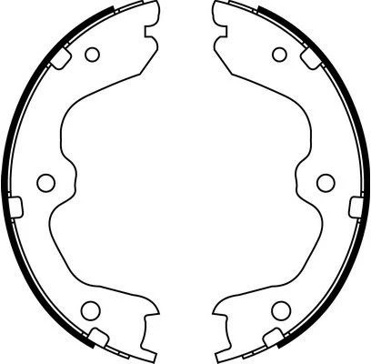 BS22643 SB NAGAMOCHI Комплект тормозных колодок, стояночная тормозная система (фото 2)