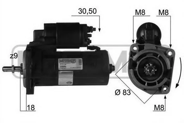 220095 MESSMER Стартер (фото 1)