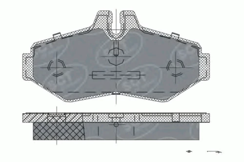 SP 233 SCT - MANNOL Комплект тормозных колодок sp233 (фото 1)