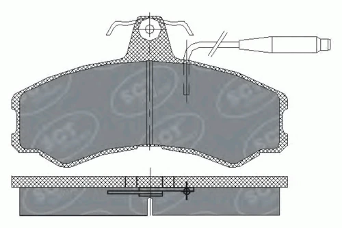 SP 154 SCT - MANNOL Комплект тормозных колодок дисковый тормоз (фото 1)