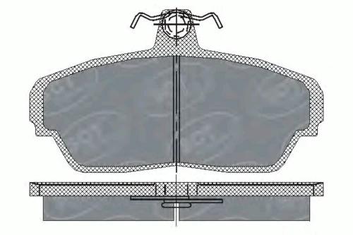 SP 187 SCT - MANNOL Тормозные колодки передние (комплект 4 шт.) gaz 3302, 33023, 2705, 3512, волга 3110 (фото 1)