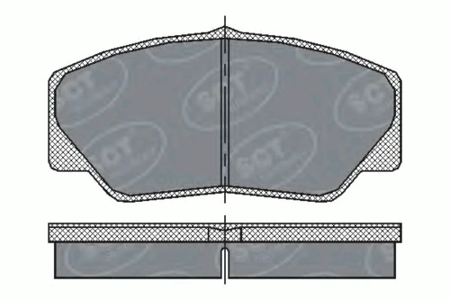 SP 206 SCT - MANNOL Тормозные колодки (комплект 4 шт.) sp 206 (фото 1)