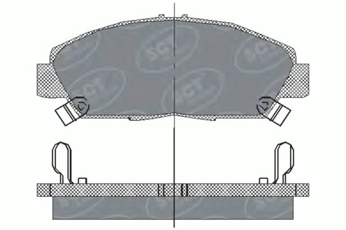 SP 203 SCT - MANNOL Комплект тормозных колодок дисковый тормоз (фото 1)