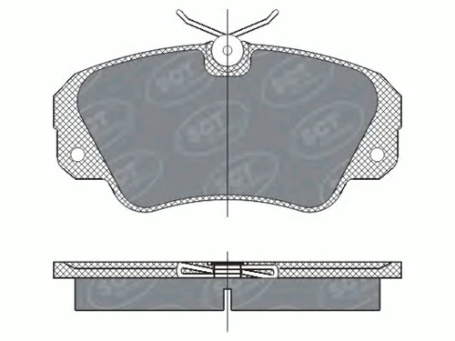 SP 287 SCT - MANNOL Тормозные колодки (комплект 4 шт.) sp 287 (фото 1)