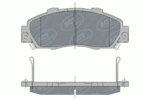 SP 253 SCT - MANNOL Тормозные колодки (комплект 4 шт.) sp 253 (фото 1)