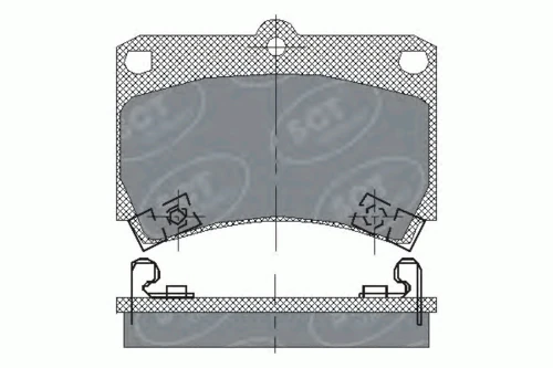 SP 131 SCT - MANNOL Колодка тормозная kia rio mazda 121 323 дисковая передняя к-т (фото 1)