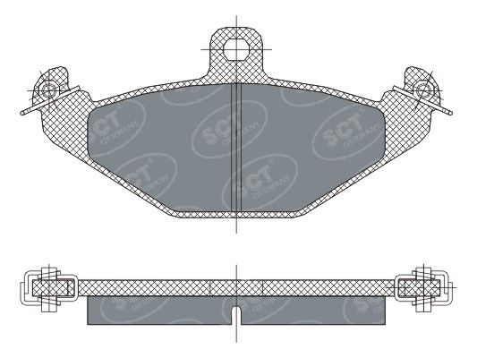 SP 298 PR SCT - MANNOL Комплект тормозных колодок, дисковый тормоз (фото 2)