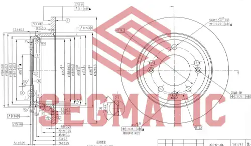 SBD30093053 SEGMATIC Тормозной диск sbd30093053 (фото 1)