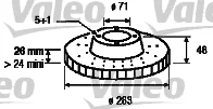 186303 VALEO Тормозной диск (фото 1)