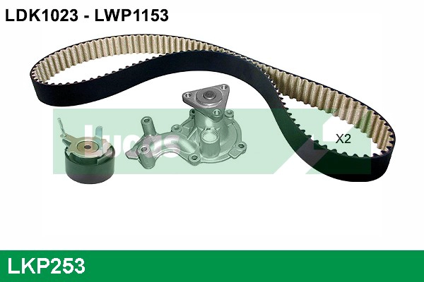 LKP253 LUCAS Водяной насос + комплект зубчатого ремня (фото 1)