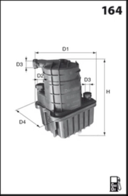 LFDF151 LUCAS Топливный фильтр (фото 4)