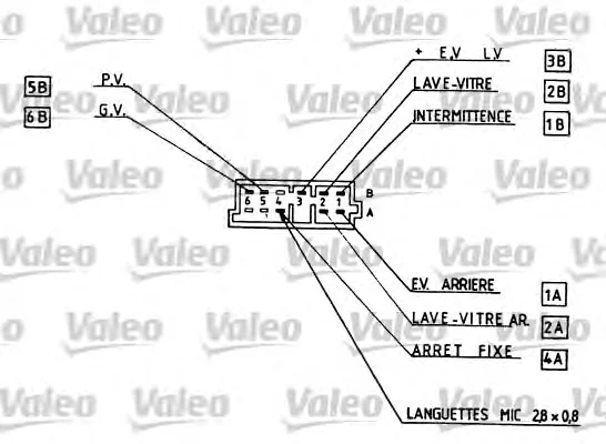 251161 VALEO Переключатель подрулевой (поворотники, стеклоочиститель, свет, сигнал, аварийка) (фото 2)