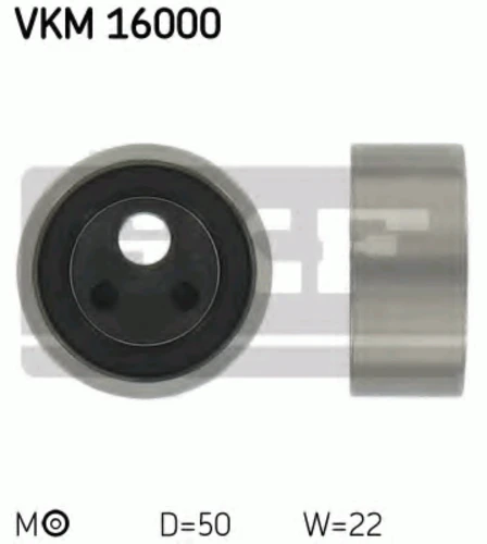 VKM 16000 SKF Натяжной ролик, ремень ГРМ (фото 2)