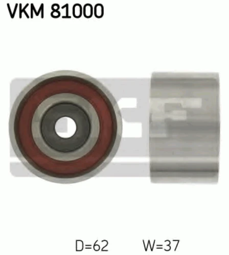 VKM 81000 SKF Паразитный / Ведущий ролик, зубчатый ремень (фото 3)