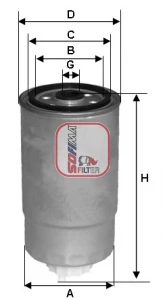 S 2H2O NR SOFIMA Топливный фильтр (фото 3)