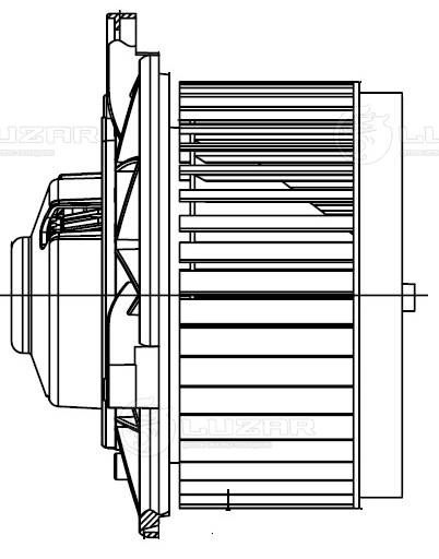 LFh 0590 LUZAR Электродвигатель, вентиляция салона (фото 2)