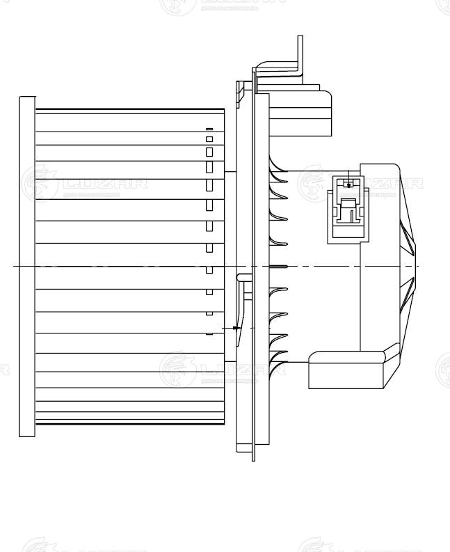 LFh 0925 LUZAR Электродвигатель, вентиляция салона (фото 2)