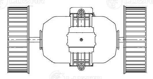 LFh 15221 LUZAR Электродвигатель, вентиляция салона (фото 2)