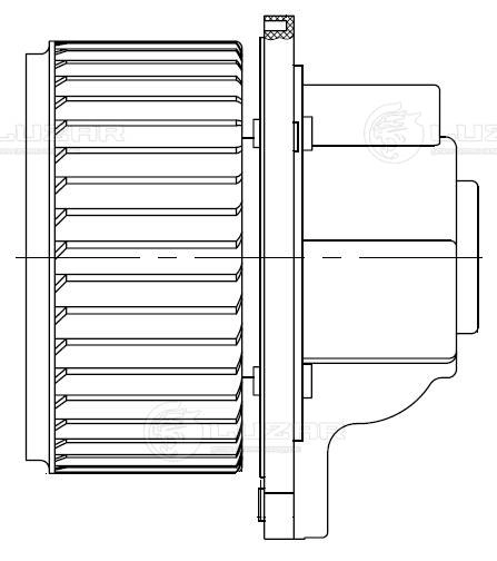 LFh 1701 LUZAR Электродвигатель, вентиляция салона (фото 2)