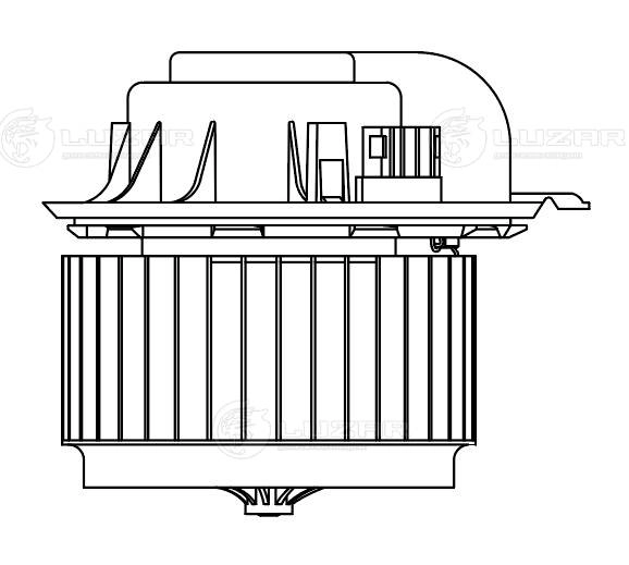 LFh 1856 LUZAR Электродвигатель, вентиляция салона (фото 2)
