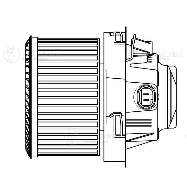 LFh 2027 LUZAR Электродвигатель, вентиляция салона (фото 2)