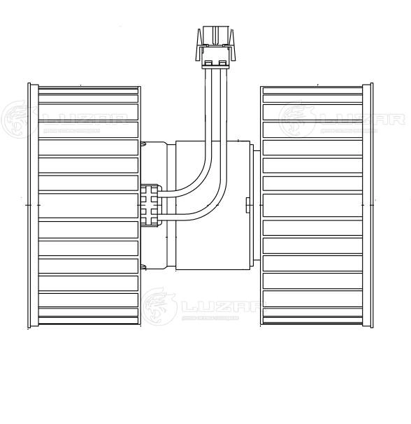 LFh 26118 LUZAR Электродвигатель, вентиляция салона (фото 2)