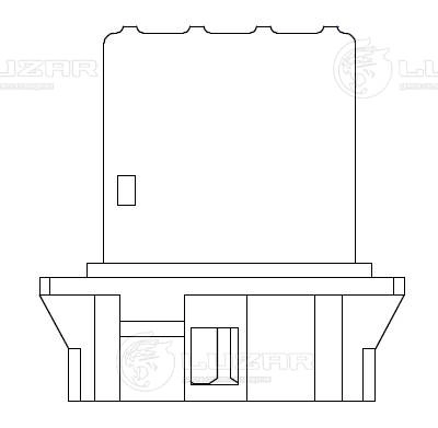 LFR 1408 LUZAR Сопротивление, вентилятор салона (фото 2)