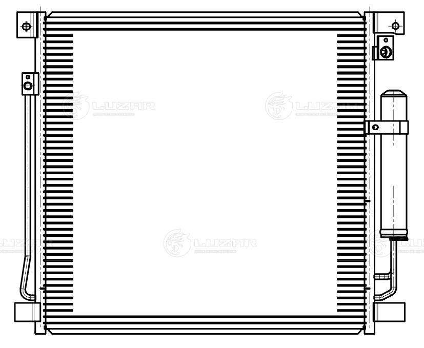 LRAC 1150 LUZAR Конденсатор, кондиционер (фото 2)