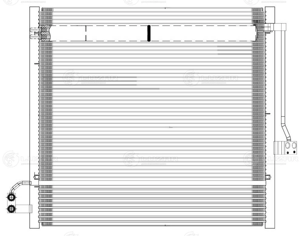 LRAC 15165 LUZAR Конденсатор, кондиционер (фото 2)