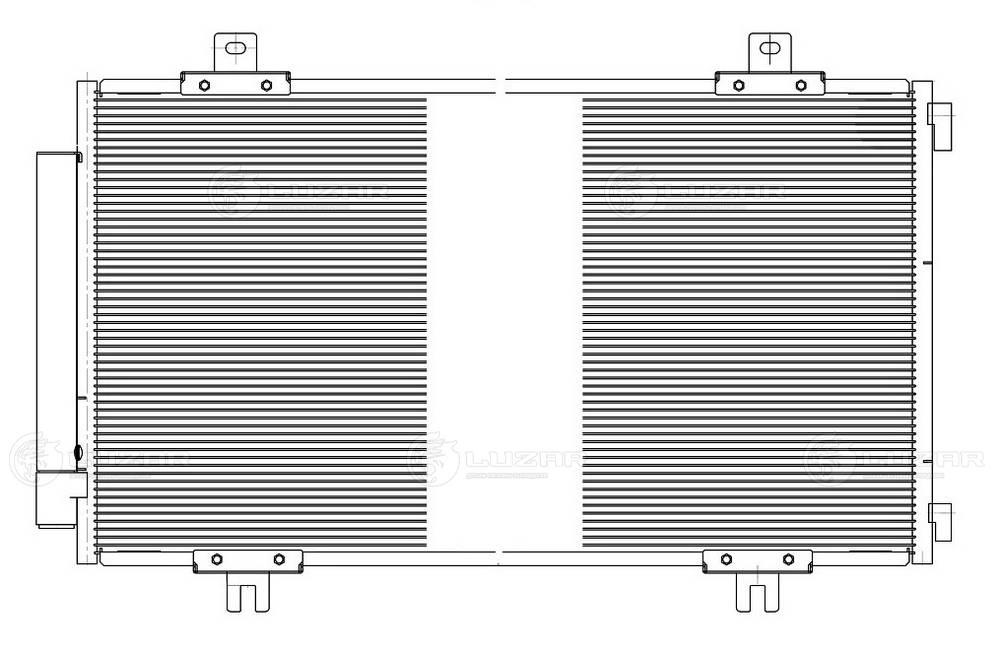 LRAC 2464 LUZAR Конденсатор, кондиционер (фото 1)