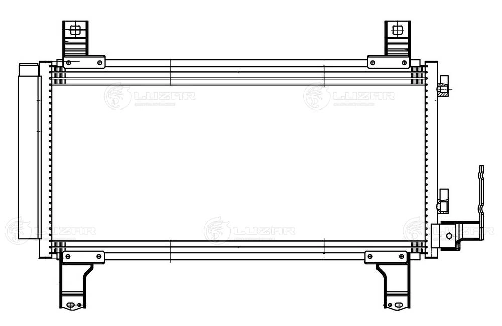 LRAC 2510 LUZAR Конденсатор, кондиционер (фото 1)