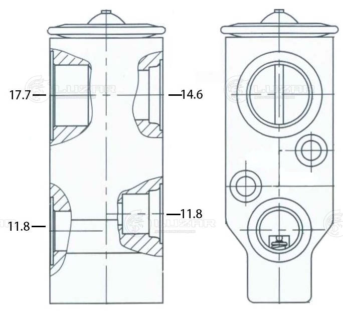 LTRV 0543 LUZAR Расширительный клапан, кондиционер (фото 1)