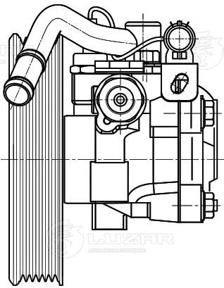 LPS 0816 LUZAR Гидравлический насос, рулевое управление (фото 1)