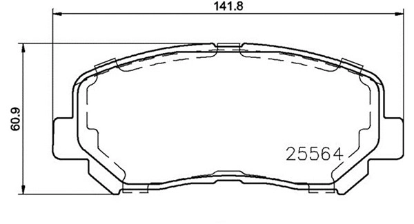 363700437019 MAGNETI MARELLI Комплект тормозных колодок, дисковый тормоз (фото 1)