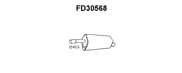 FD30568 VENEPORTE Глушитель выхлопных газов конечный (фото 1)