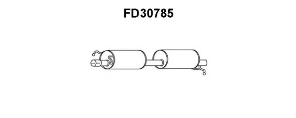 FD30785 VENEPORTE Глушитель выхлопных газов конечный (фото 1)