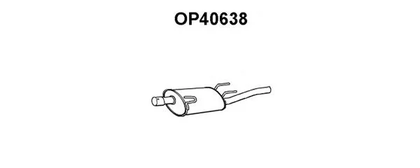 OP40638 VENEPORTE Глушитель выхлопных газов конечный (фото 1)