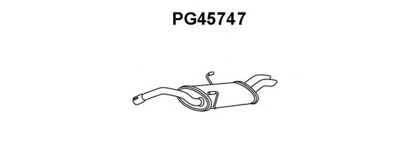 PG45747 VENEPORTE Глушитель выхлопных газов конечный (фото 1)
