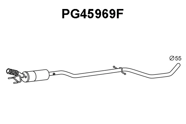 PG45969F VENEPORTE Сажевый / частичный фильтр, система выхлопа ОГ (фото 1)