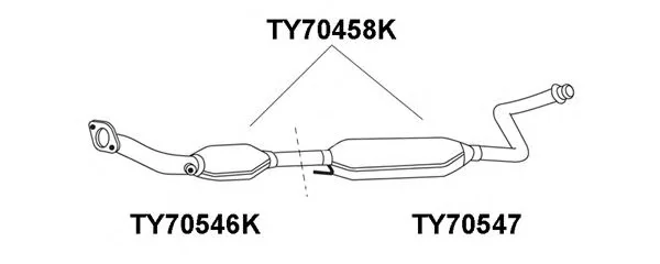 TY70546K VENEPORTE Катализатор (фото 1)