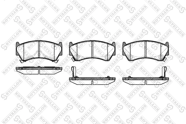603 012B-SX STELLOX Комплект тормозных колодок, дисковый тормоз (фото 4)