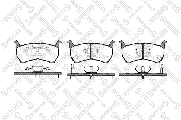 175 002-SX STELLOX Комплект тормозных колодок, дисковый тормоз (фото 2)