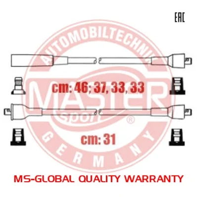 24-32-SET/5/-MS MASTER-SPORT Высоковольтные провода (комплект проводов зажигания) (фото 1)
