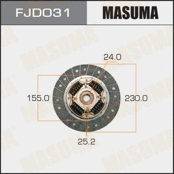 FJD031 MASUMA Диск сцепления (фото 1)