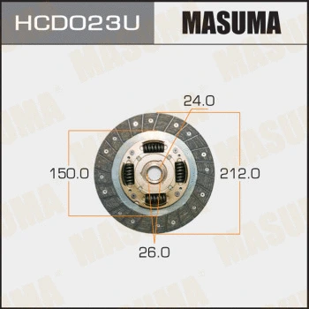 HCD023U MASUMA Диск сцепления (фото 1)